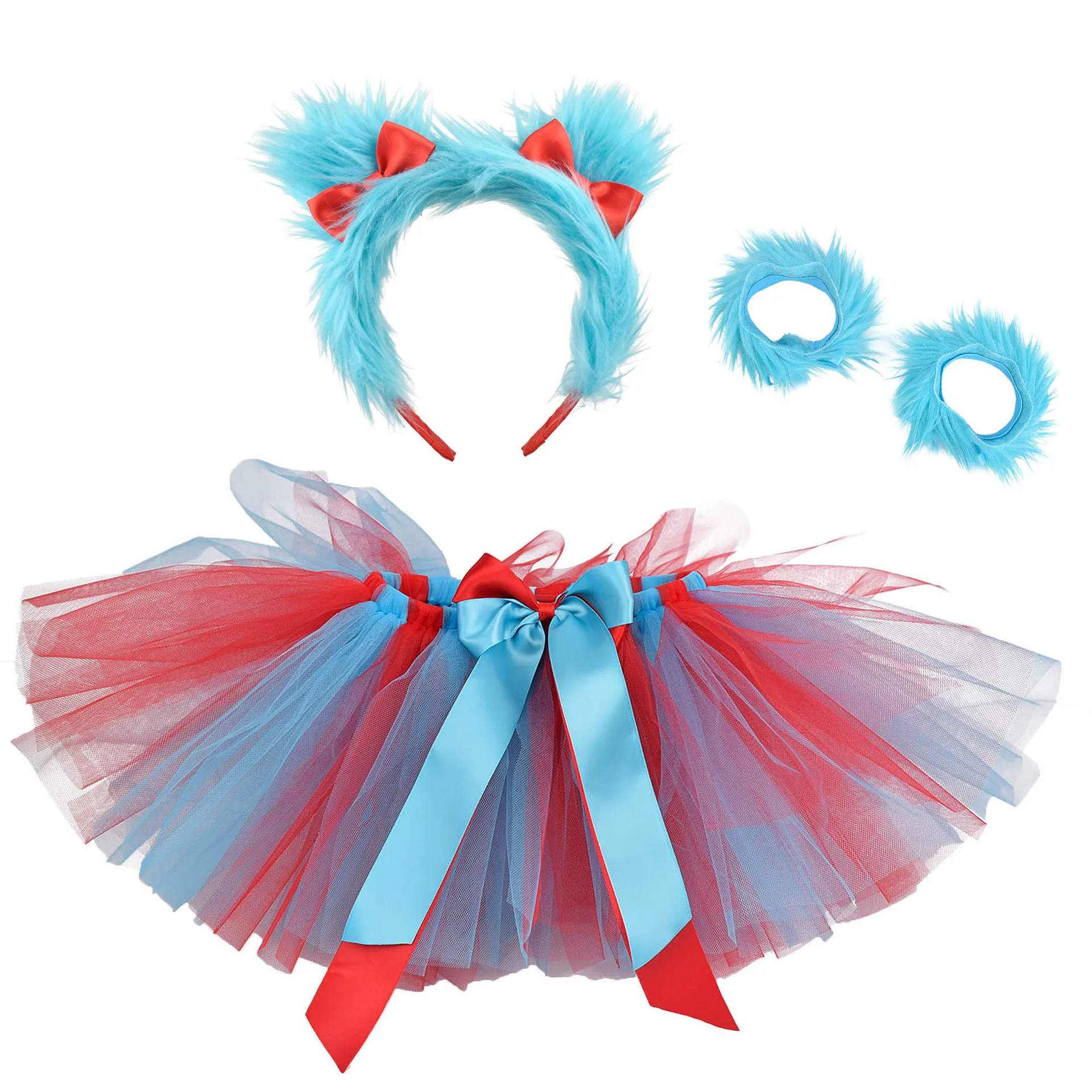 Photography Outfits - Red Turquoise Thing 1 Thing 2