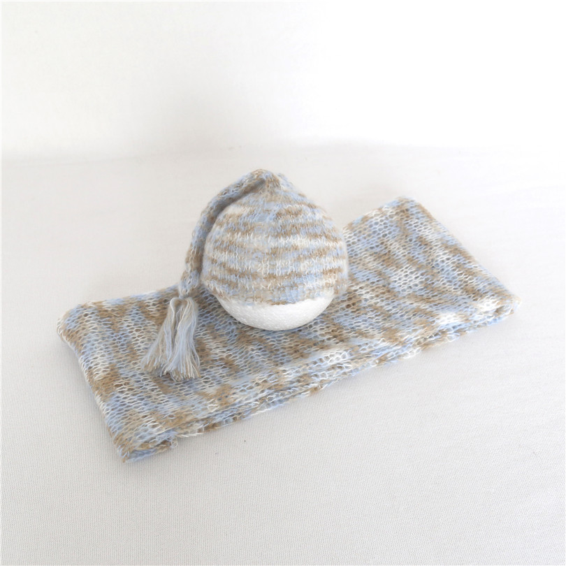 Photography Outfits - Knit Jersey Wrap And Hat Sets