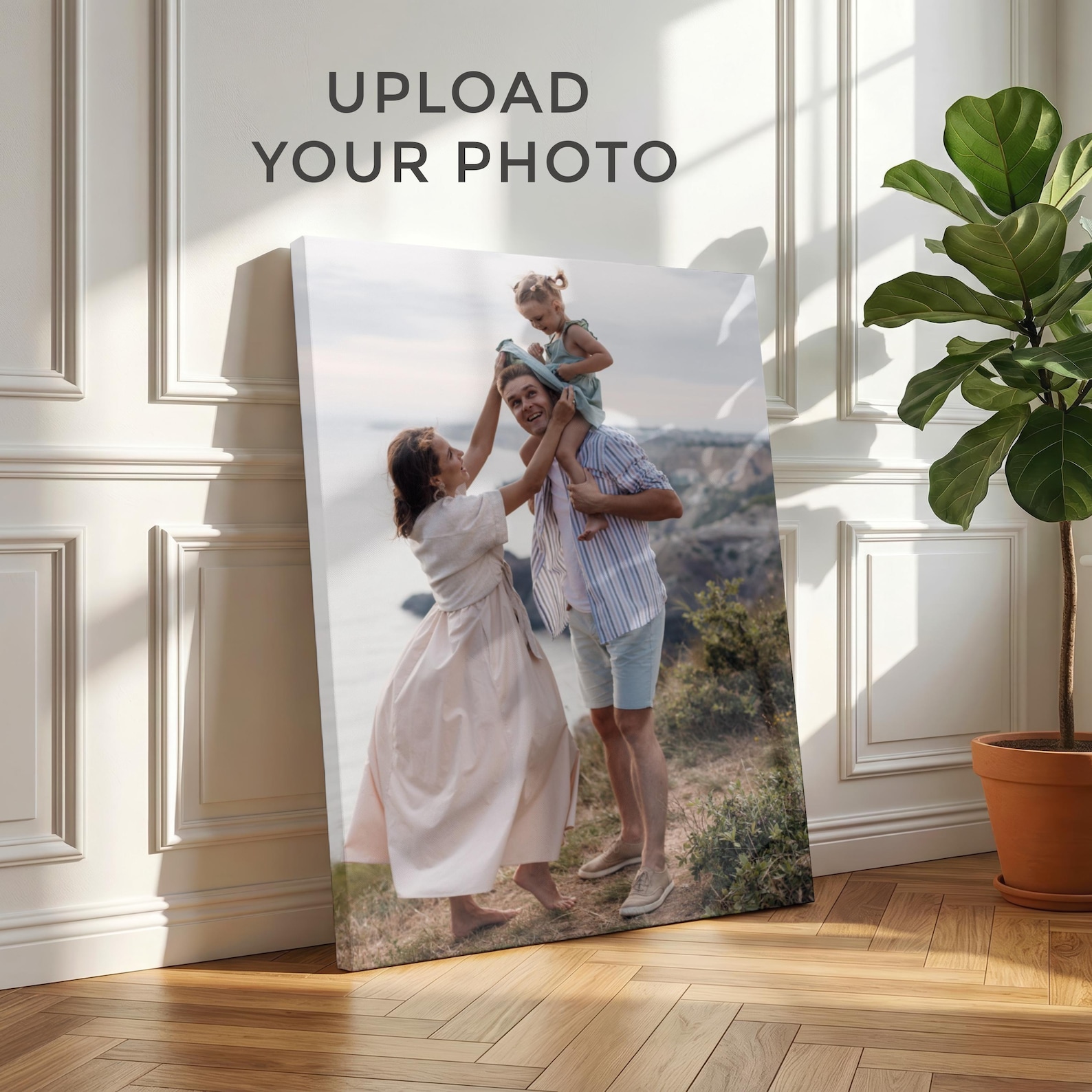 Photography Ideas - Personalized Photo Canvas, Custom Family Wall