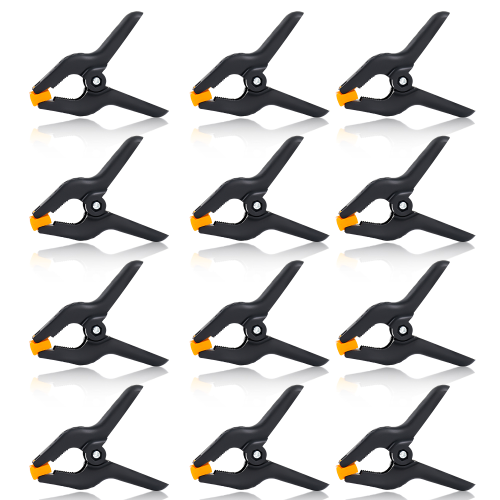 Photography Grid - 12Pcs Photography Heavy Duty Muslin Clamps,