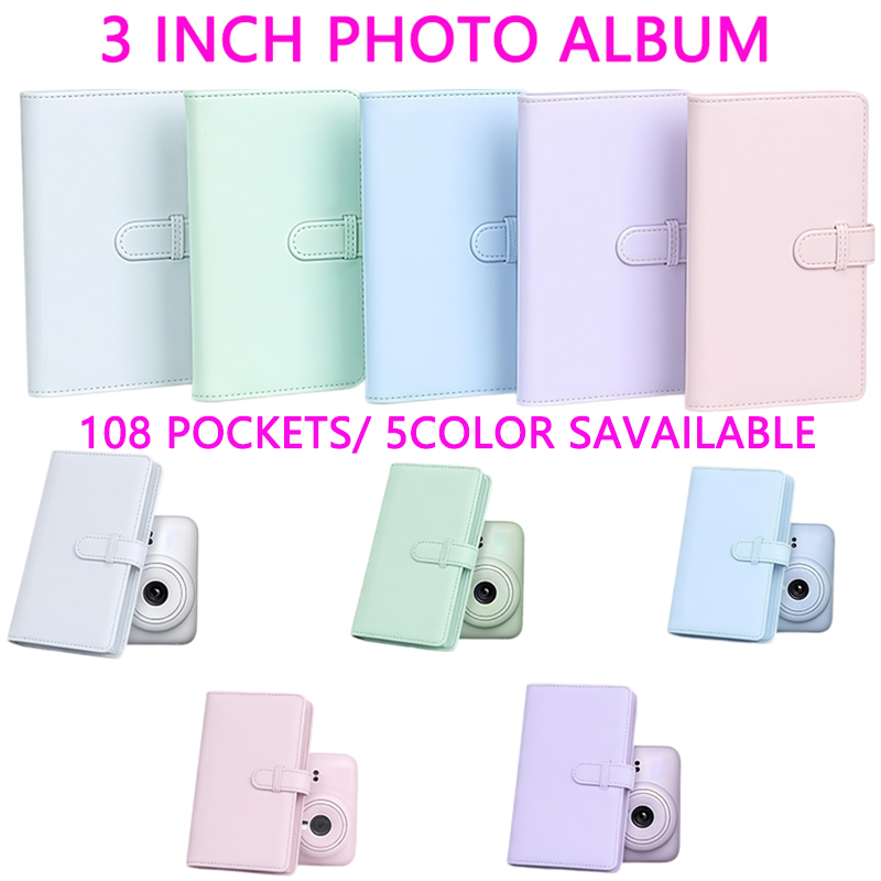 Photography Journalism - 3-Inch 108-Slot Mini Solid Color Pu