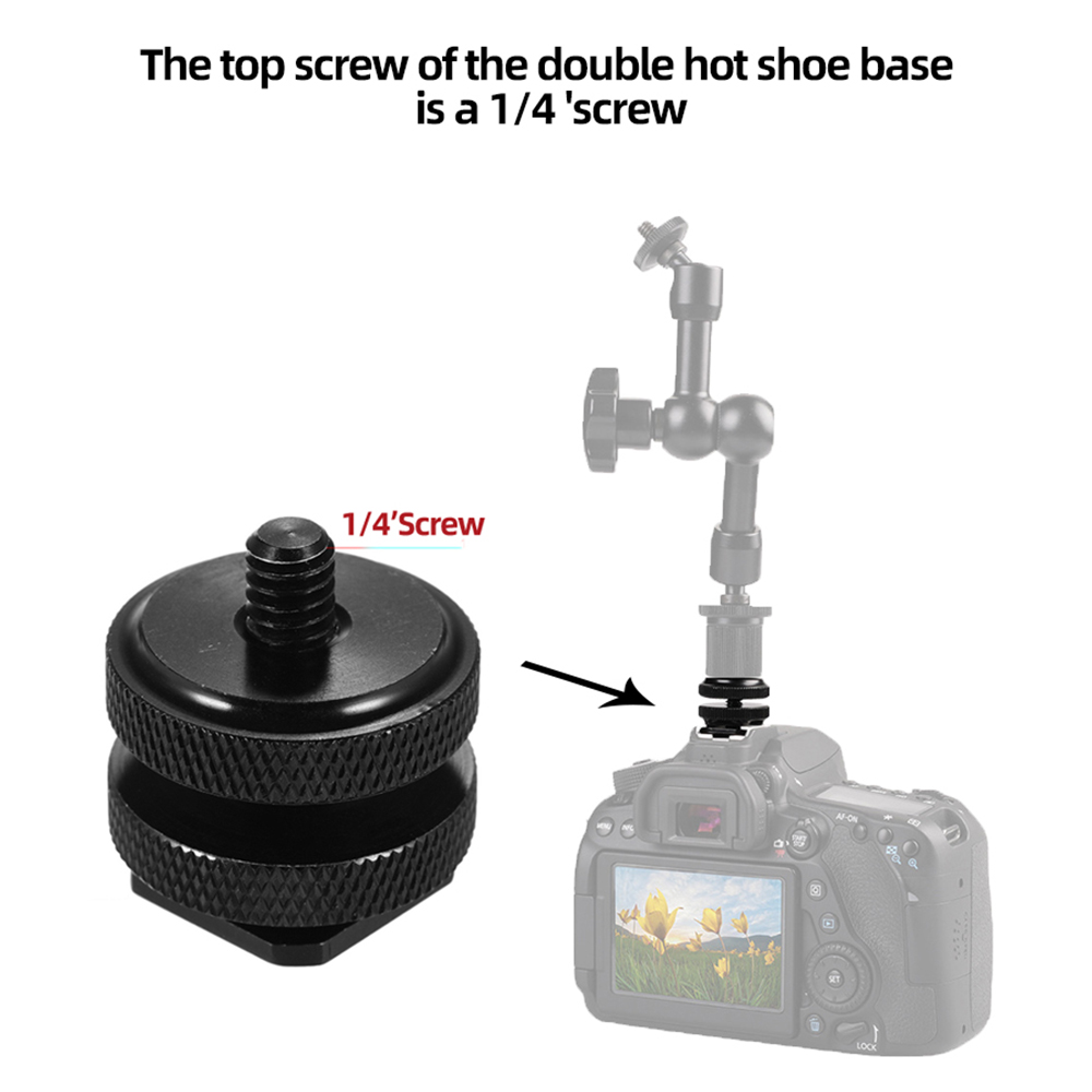 Camera Hot Shoe Mount to 1/4