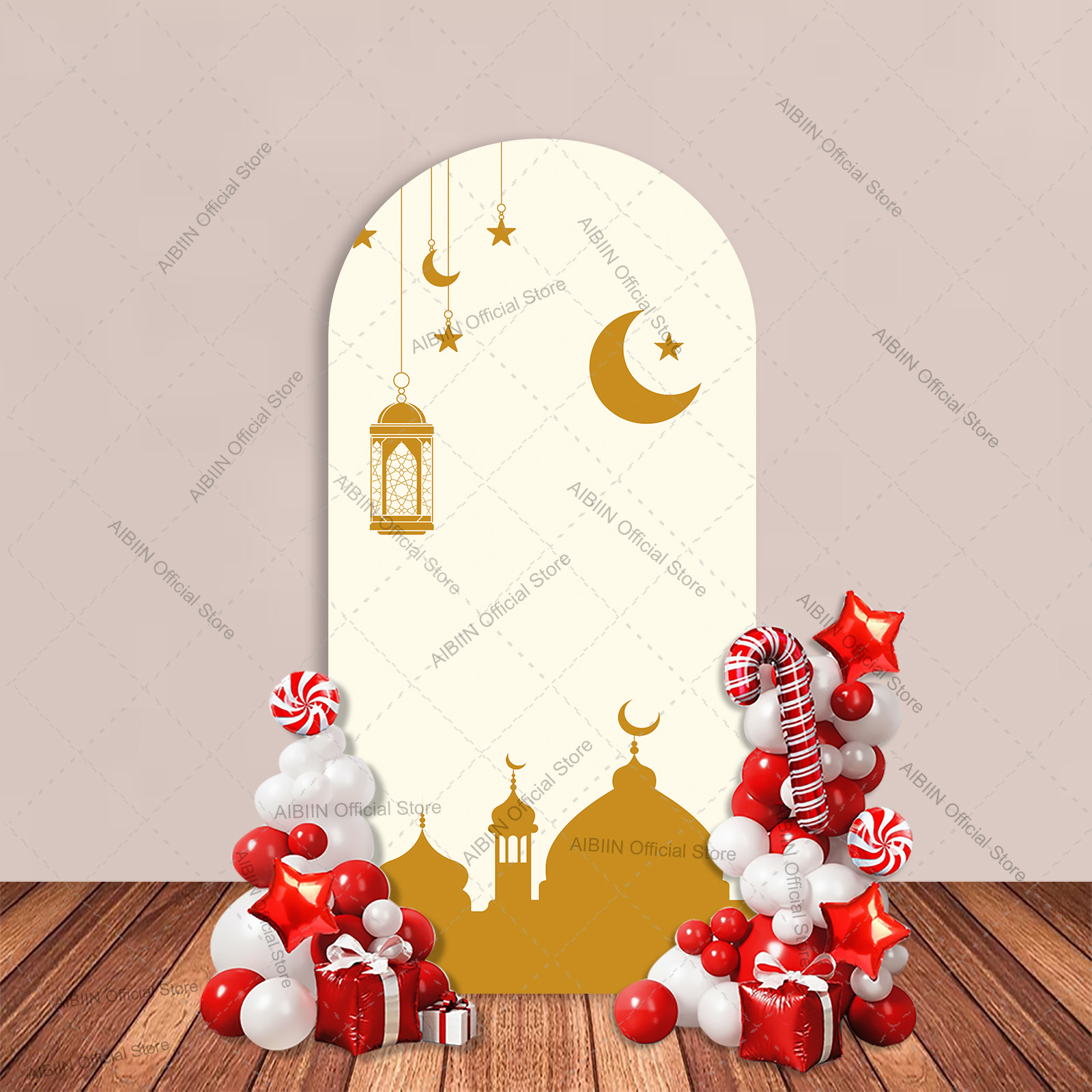 Eid Mubarak Ramadan Arch Backd - Photography Yellow 评论和价格