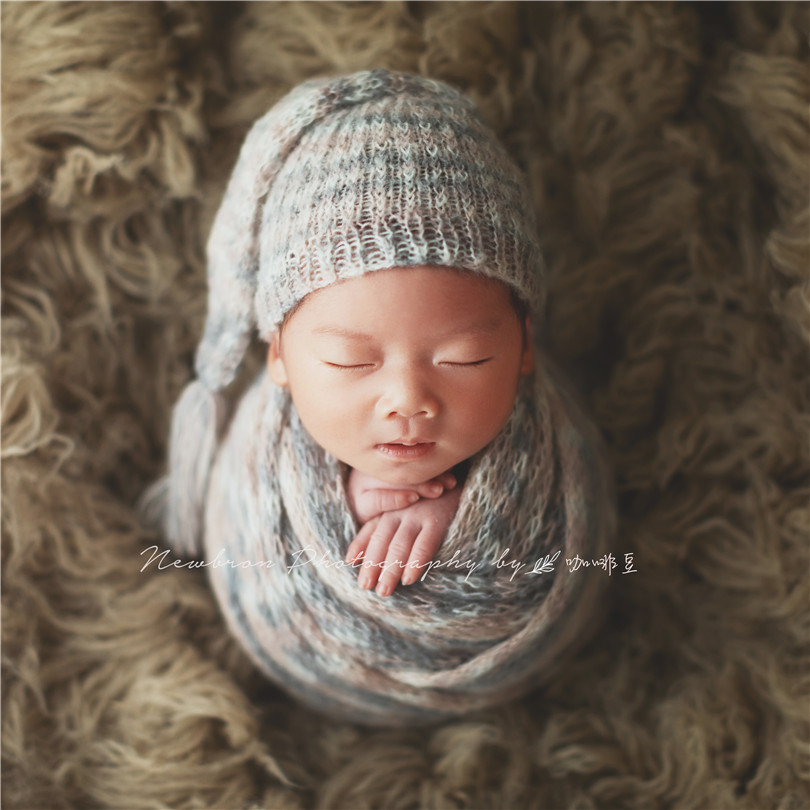 Knit Jersey Wrap And Hat Sets  - Photography Outfits 评论和价格