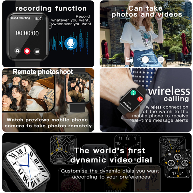 New Camera SmartWatch Men Wome - Photography Grid 评论和价格