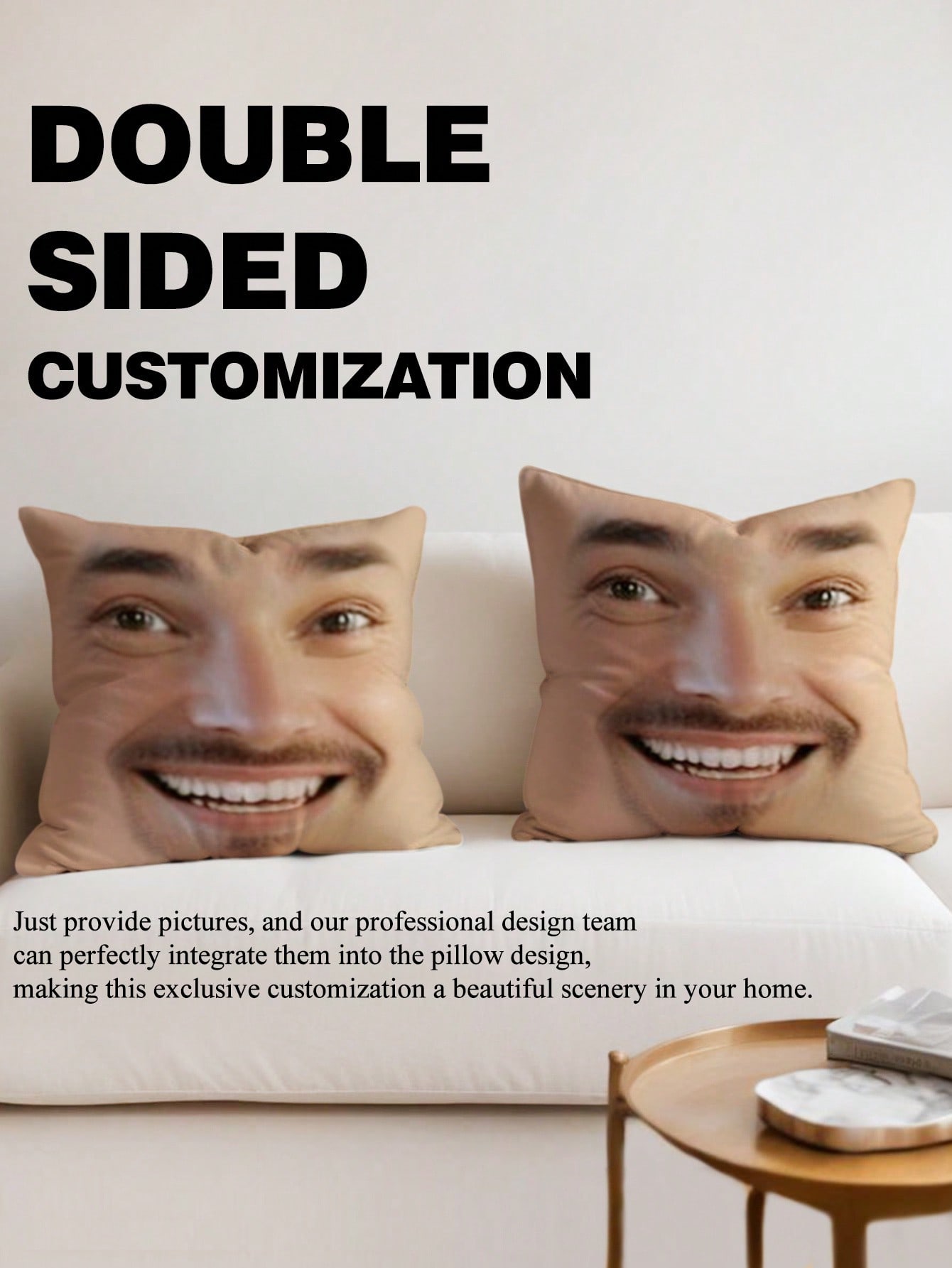 1pc Custom Face Square Pillow  - Photography Ideas 评论和价格