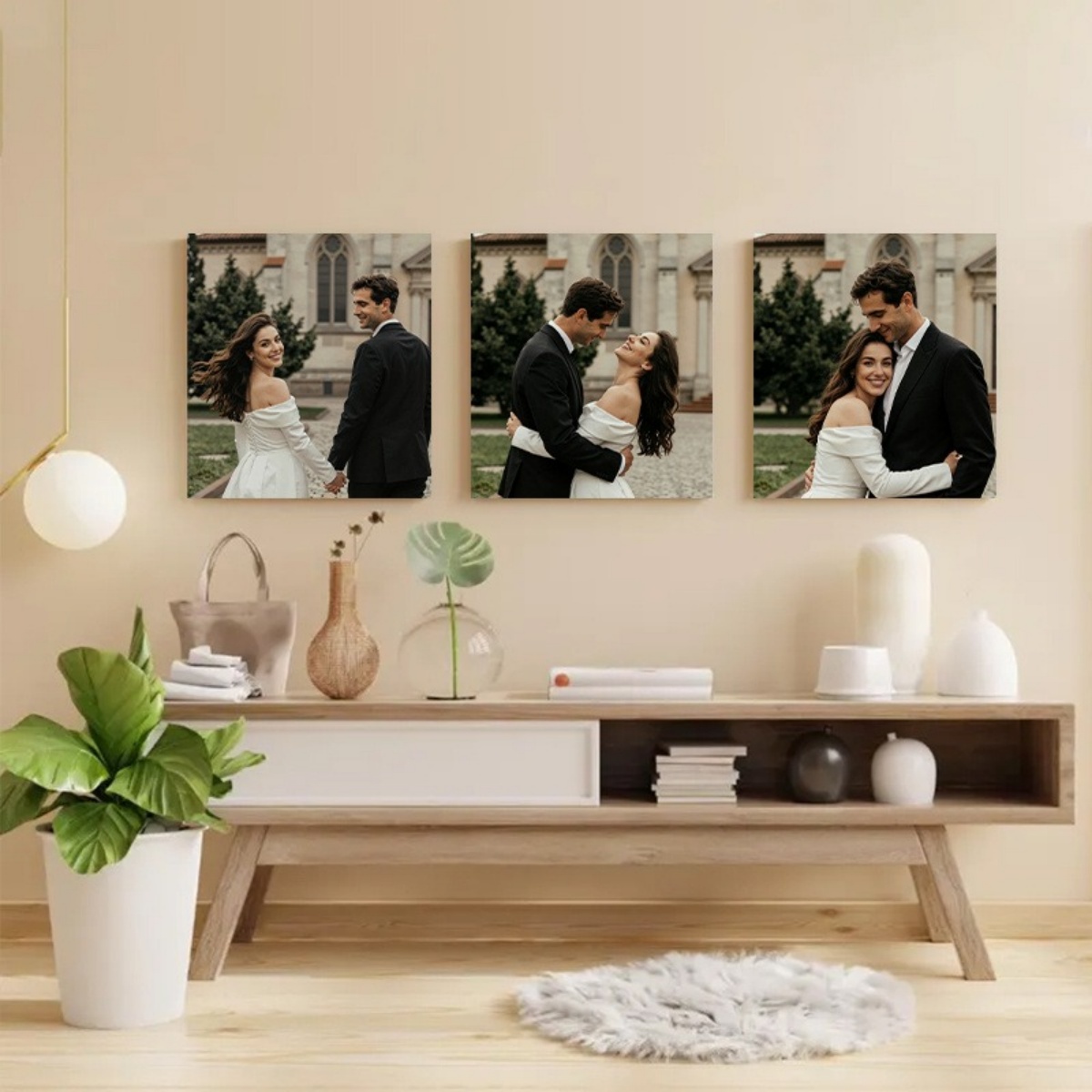 Set of 3 Custom Photo Canvas P - Photography Poster 评论和价格