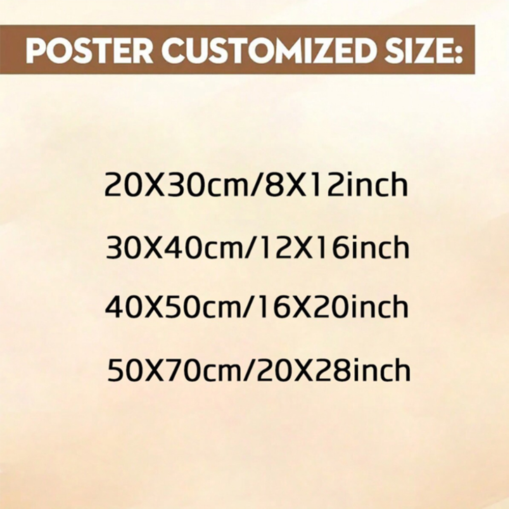 1pc Frameless Personalize Cust - Photography Poster 评论和价格