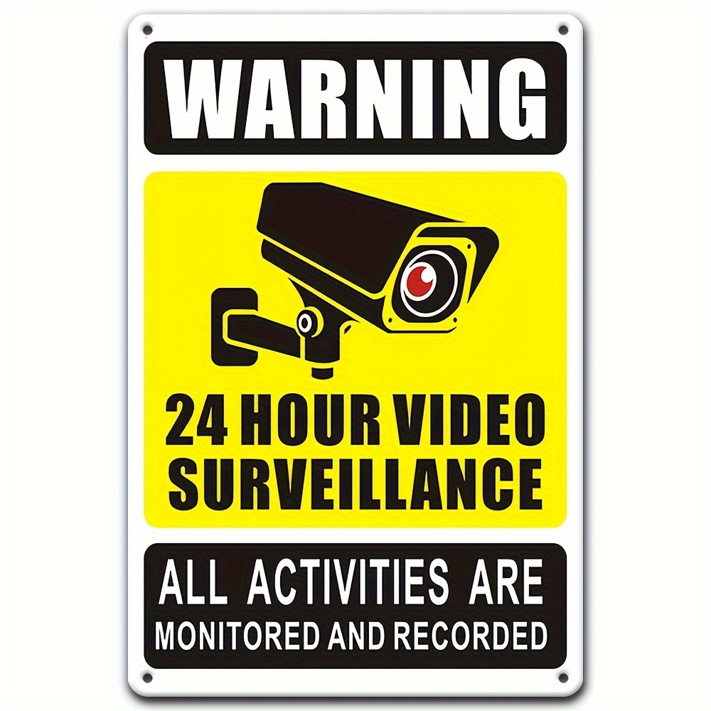 24/7 Video Surveillance Warnin - Photography Outdoor 评论和价格