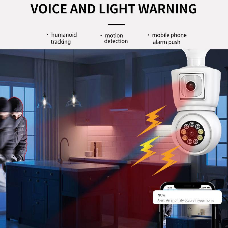 8MP E27 Bulb WiFi Camera 4K Du - Photography Grid 评论和价格