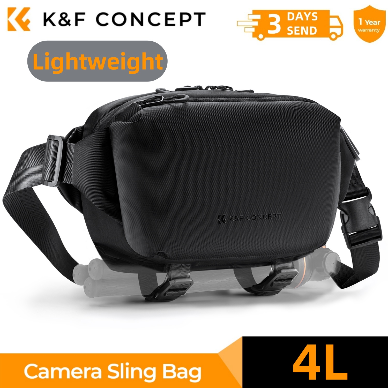K&F CONCEPT 4L Camera Sling Ba - Photography Journalism 评论和价格