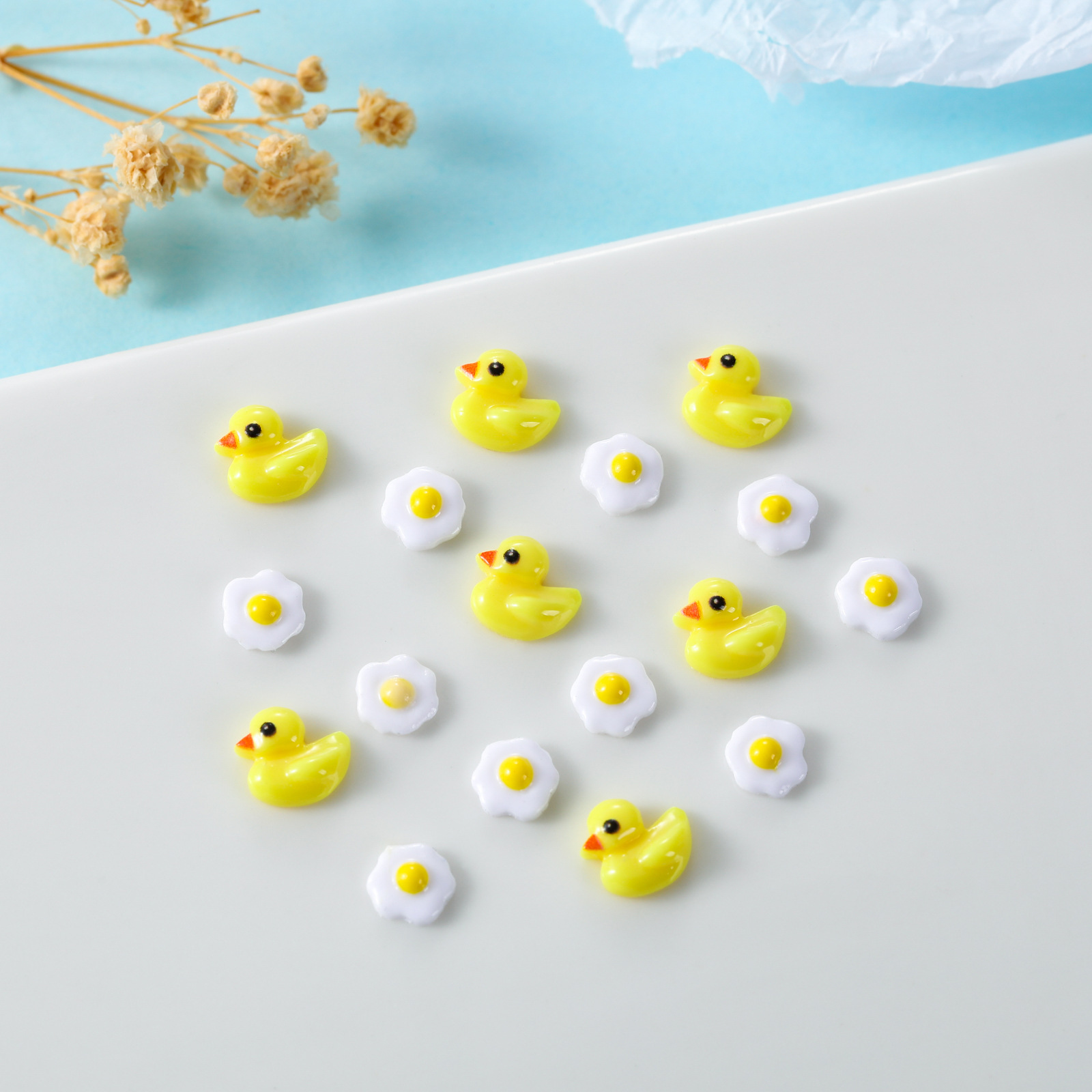 20pcs Cute Cartoon Yellow Mini - Photography Yellow 评论和价格