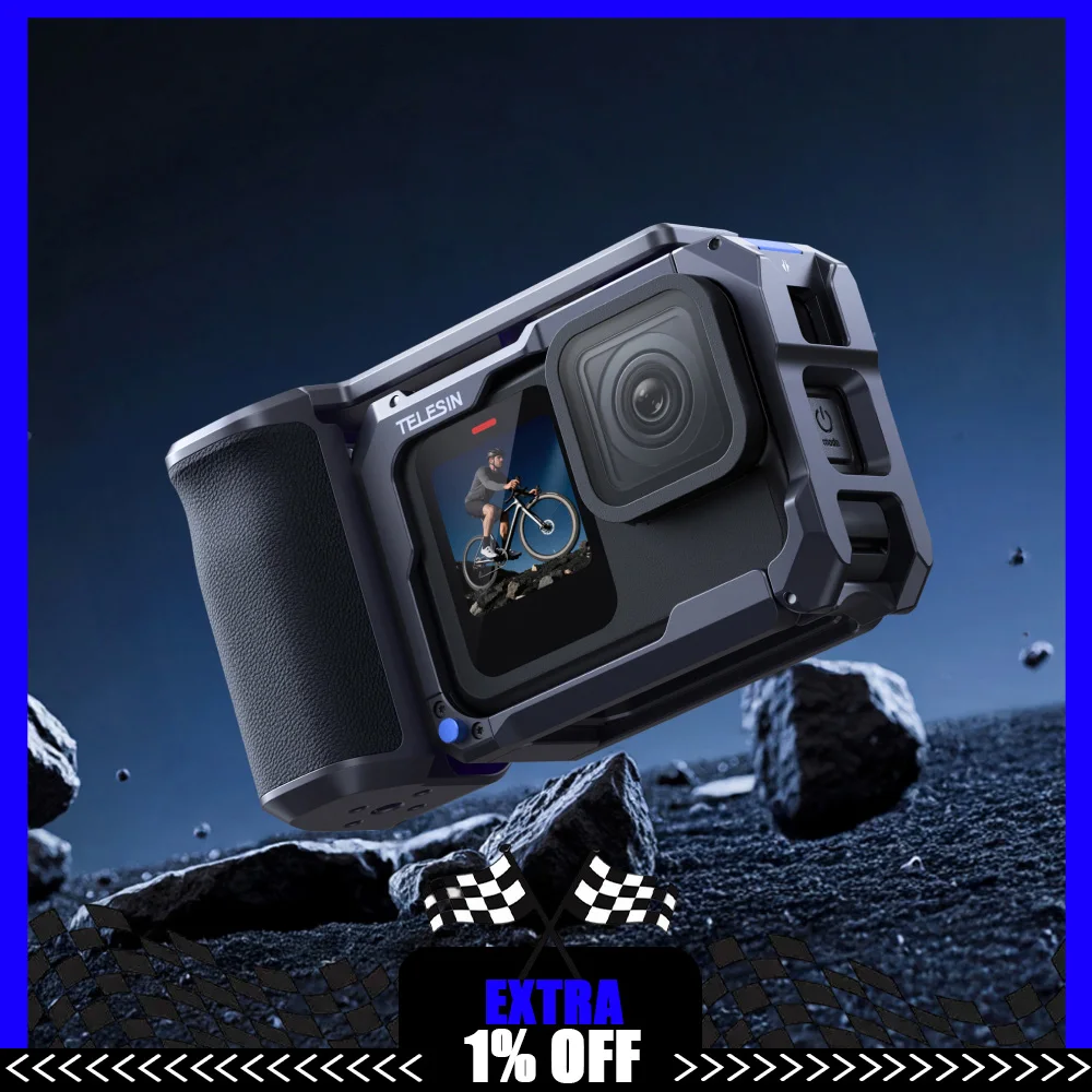 TELESIN Sports Camera Hand Gri - Hot Shoe Adapter 评论和价格