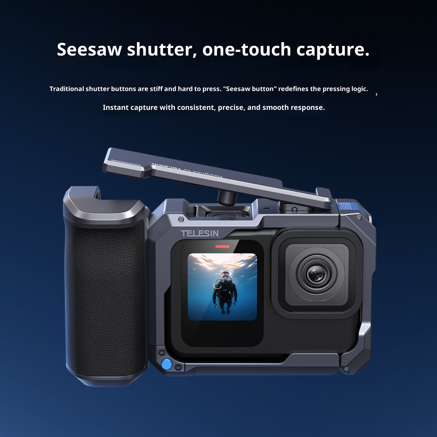 TELESIN Sports Camera Hand Gri - Hot Shoe Adapter 评论和价格