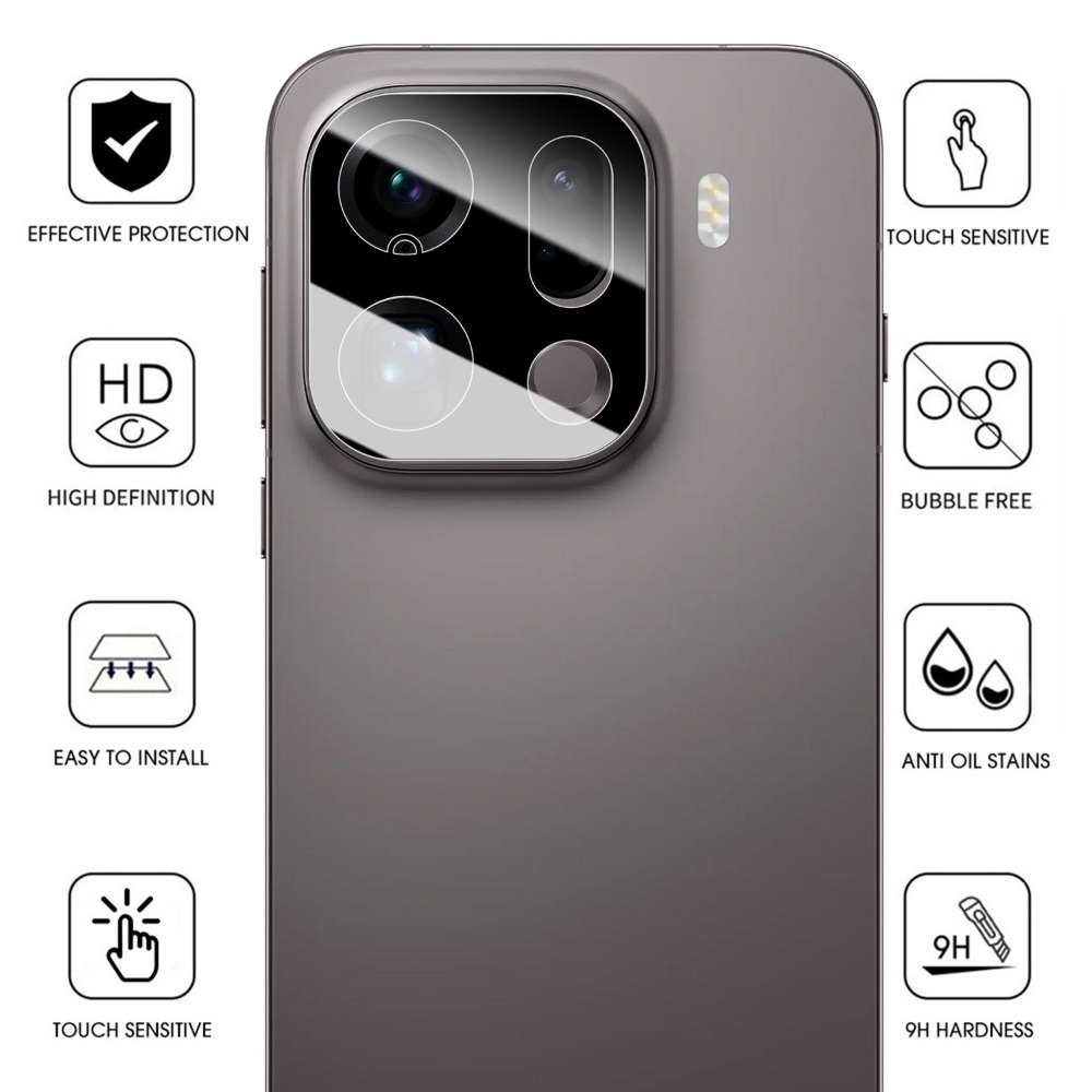 1-5PCS Tempered Glass Lens Cov - Photography Kit Oppo Find X9 Pro 评论和价格