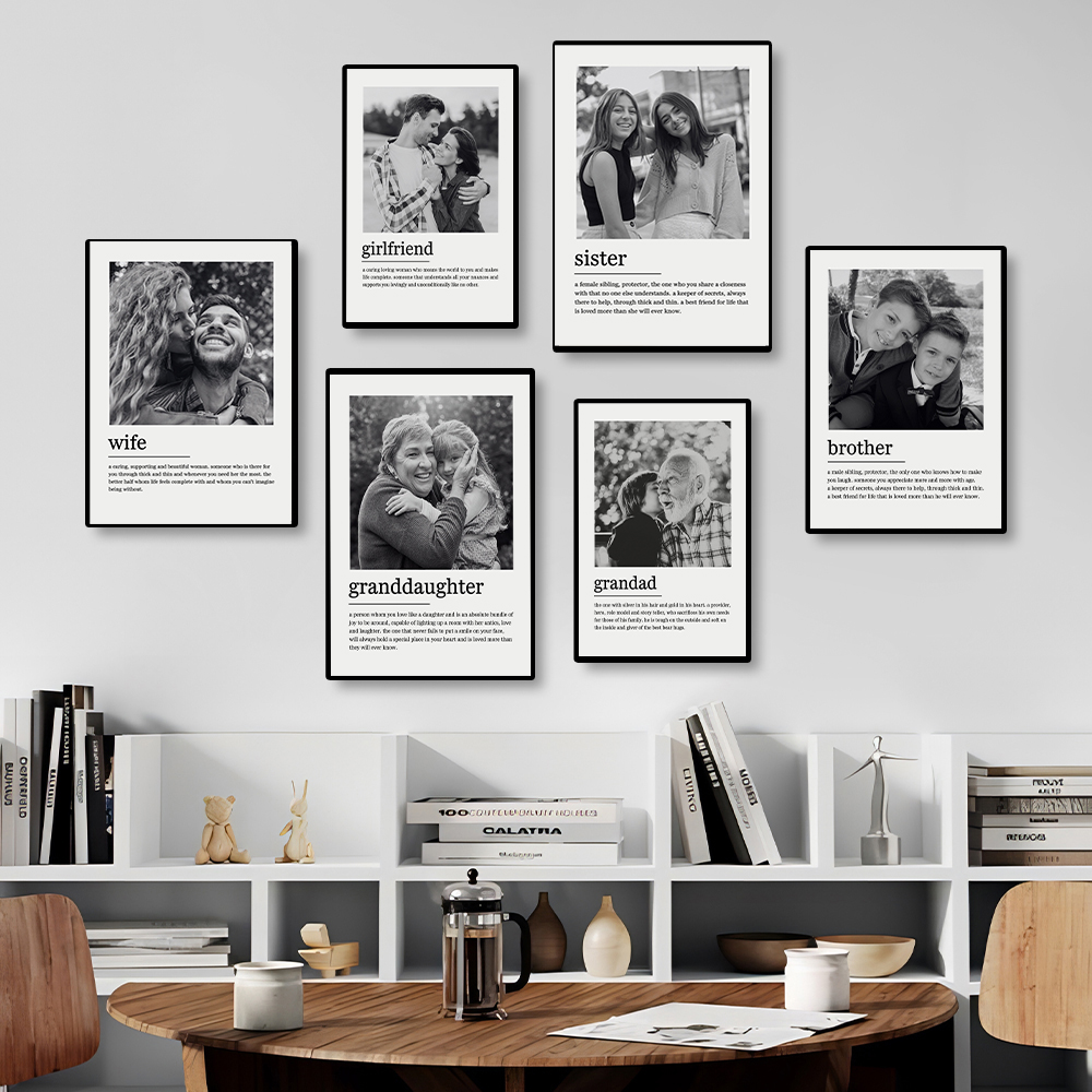Custom Family Photo Canvas Pai - Photography Poster 评论和价格
