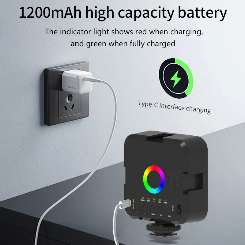 Portable Mini RGB Video Light  - Hot Shoe Adapter 评论和价格