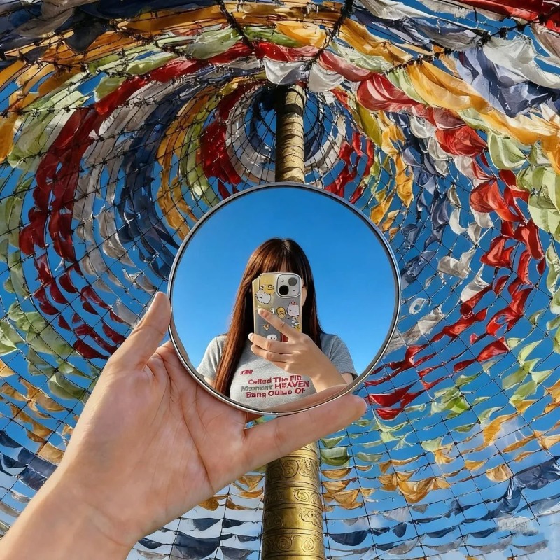 Portable Round Convex Mirror H - Photography Outdoor 评论和价格
