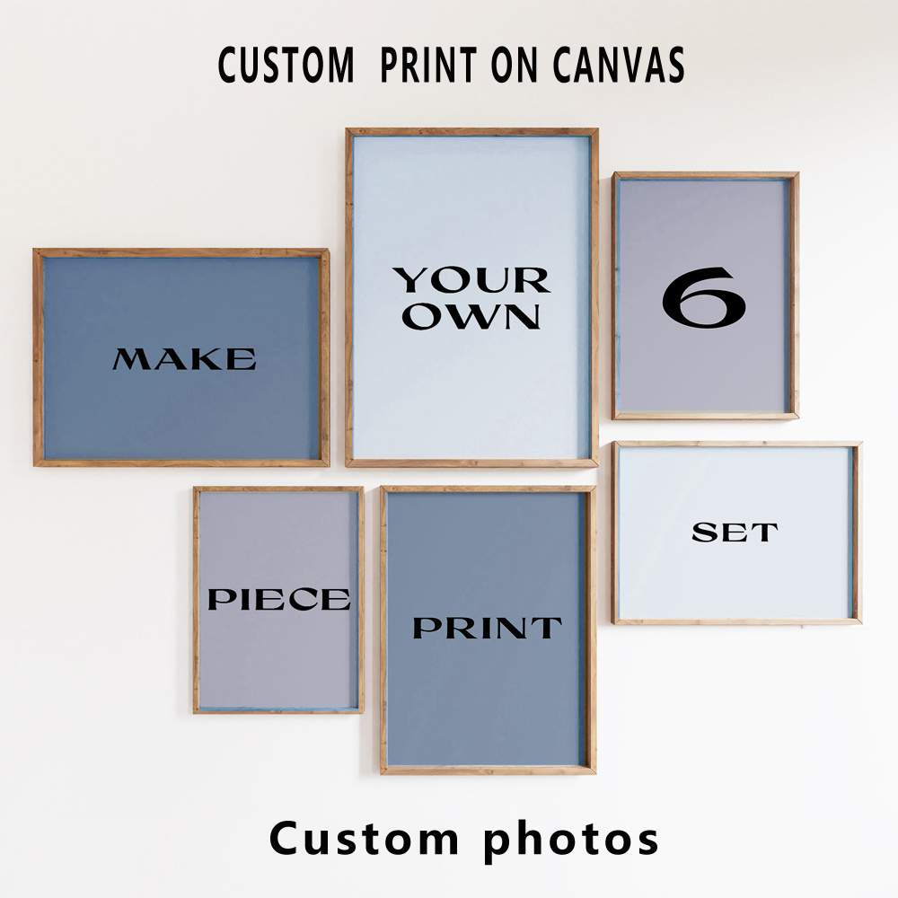 6pcs/set Custom Canvas Prints  - Photography Poster 评论和价格