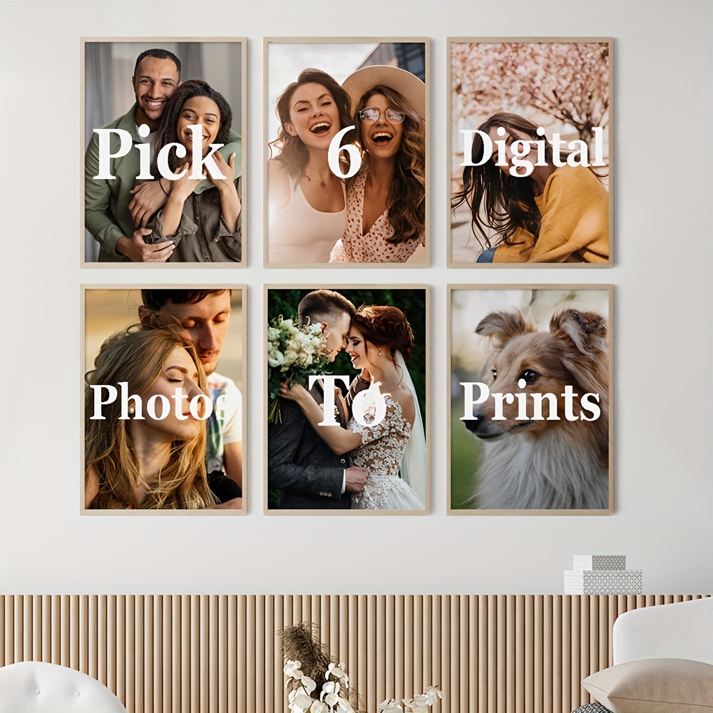 6pcs/set Custom Canvas Prints  - Photography Poster 评论和价格
